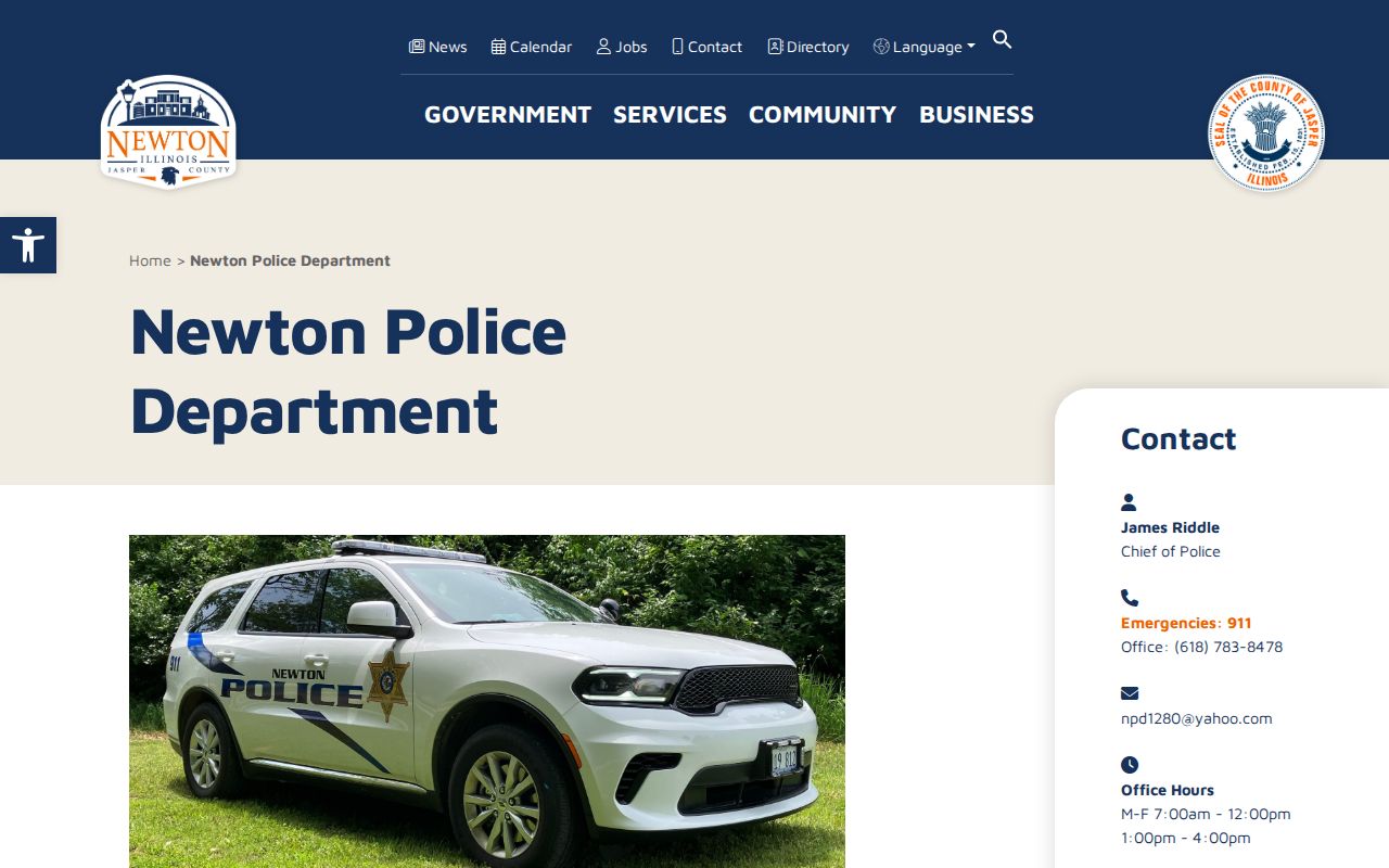 Newton criminal history police records counter